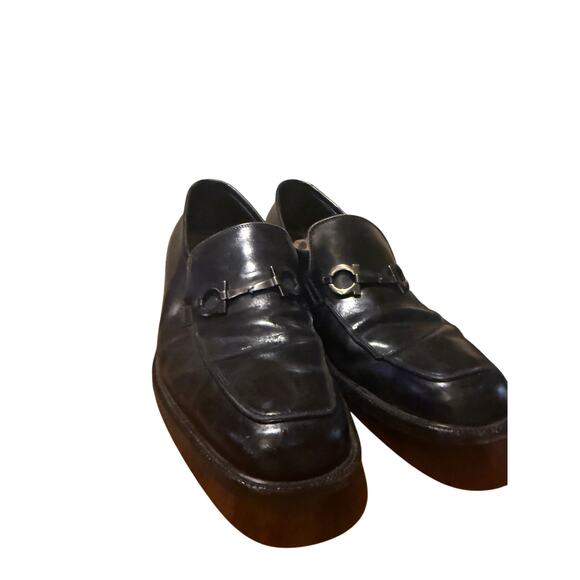 Salvatore Ferragamo Black Loafers Mens Sz. 11 - Picture 4 of 11